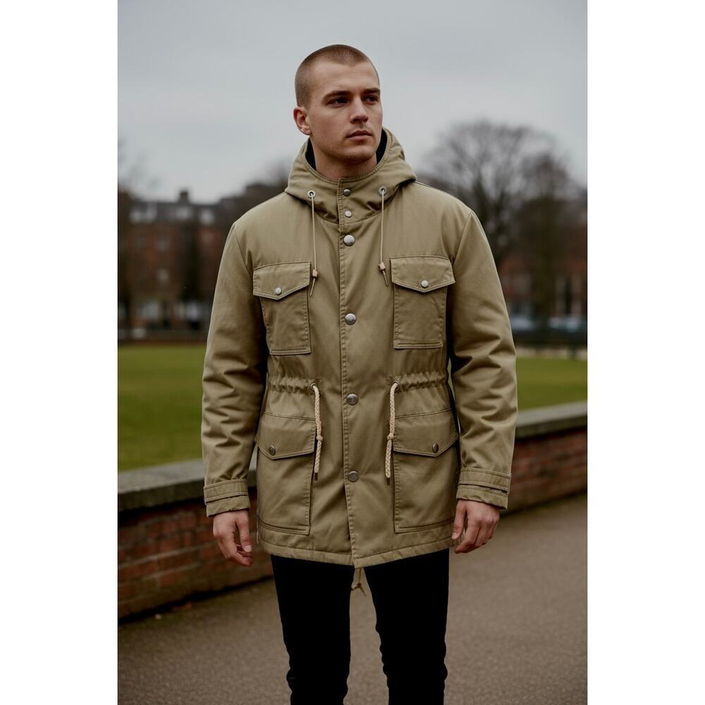 Men's Vintage Woolrich Tan Goose Down Parka Size 46